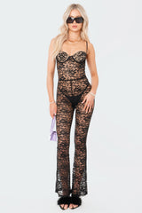 Cynthia Lace Cup Jumpsuit