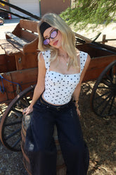 Marcella Wide Strap Mesh Corset