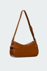 Two-Toned Faux Leather Shoulder Bag
