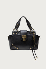 Vintage Hardware Faux Leather Bag