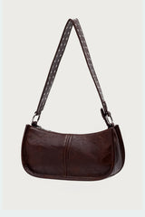 Studded Strap Faux Leather Bag