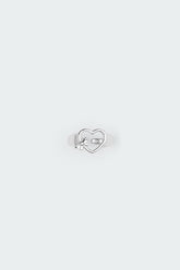 Bowed Heart Ring