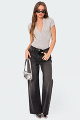 So Chill Button Up Bodysuit