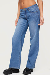 Nikoletta Straight Leg Low Rise Jeans