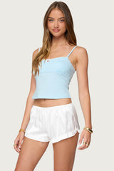 Jovana Lace Trim Tank Top