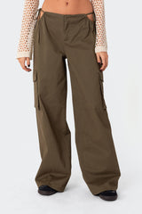 Carlo Low Rise Side Cut Out Cargo Pants