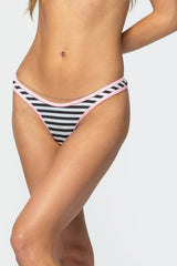 Jayla Striped Bikini Bottom
