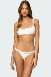 Enzo Crochet Bralette Bikini Top