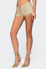 Sloane Faux Suede Micro Shorts
