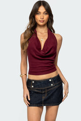 Kia Cowl Neck Knit Top