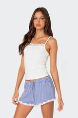 Gretchen Lace Trim Tank Top