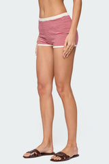 Saylor striped knit shorts