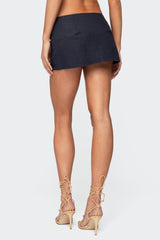Rebel Linen Look Mini Skort