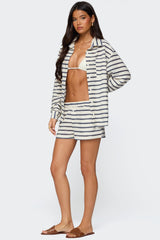 Collins Oversized Striped Button Up Shirt