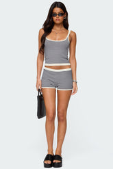 Saylor striped knit shorts