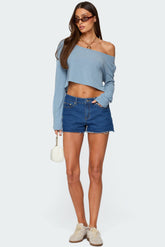 Birdy Low Rise Denim Shorts