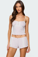 Sephi Lacey Pointelle Tank Top