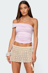 Yafa Asymmetric Off Shoulder Top