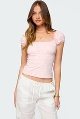 Oleana Gathered Bust Top