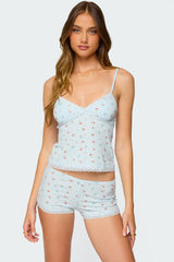 Aurea Lacey Floral Tank Top