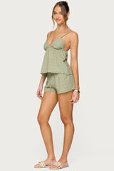 Talula Eyelet Babydoll Top