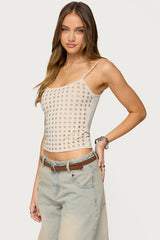 Vallie Grommet Tank Top