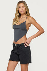 Tilla Backless Cowl Neck Top