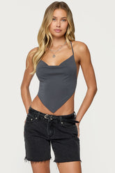 Tilla Backless Cowl Neck Top