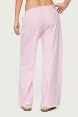 Petite Olivia Striped Loose Fit Pants
