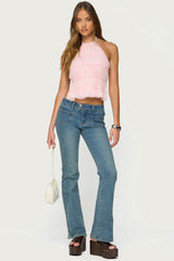 Amit Tiered Chiffon Halter Top