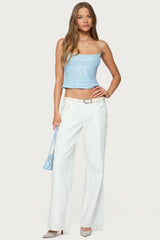 Metallic & Sequin Textured Tank Top