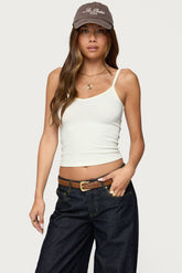 Aspyn V Neck Ribbed Tank Top