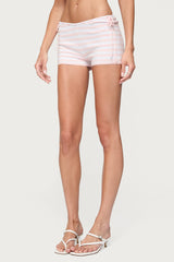 Janelle Striped Knit Shorts