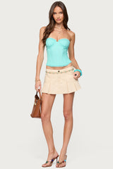 Deirdre Mesh Lace Up Corset