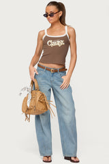 Korie Barrel Leg Low Rise Jeans