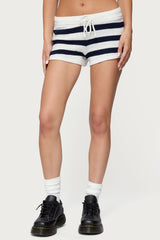 Amaris Striped Knit Shorts