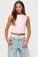Basel Button Up Tank Top