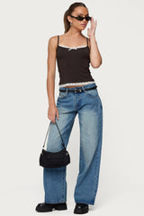 Magda Low Rise Acid Wash Jeans