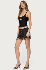 Karin Cut Out Ribbed Tank Top