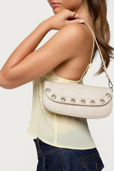 Grommet Faux Leather Bag