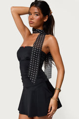 Polka Dot Sheer Scarf