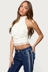 Sandra Lacey High Neck Halter Top