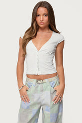 Alza Button Up Top