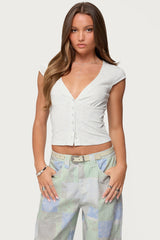 Alza Button Up Top