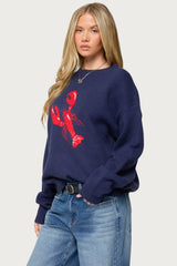 Don't Be Shellfish Knit Sweater