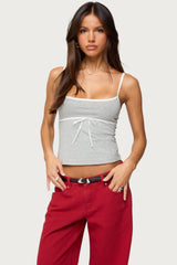 Rhoda Contrast Polka Dot Tank Top