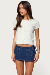 Coreen Button Up Knit Top