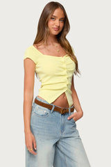 Lilibet Sweetheart Button Up Top