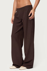Kerie Pinstripe Low Rise Pants