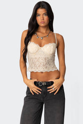 Charisma Sheer Lace Bra Top